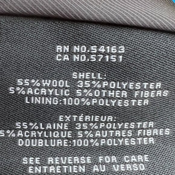 Cole Haan Signature Wool-Blend Wrap Coat in Charcoal Size L - Picture 7 of 12